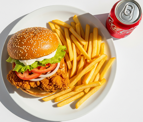 Chicken Fillet Jumbo Burger Meal 