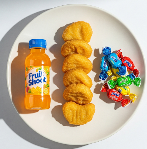 Kids 4 Pcs Chicken Nuggets, Fries & Drink 