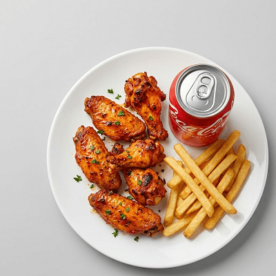 5 Spicy Chicken Wings Meal 