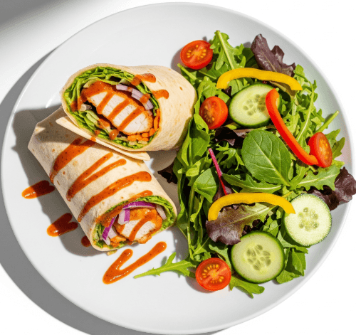 Chicken Fillet Wrap Lunch Meal 