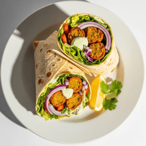 Veggie Wrap Lunch Meal 