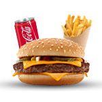 1/4 Lb Cheese Burger Meal 