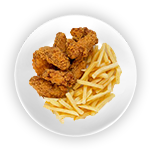 Kids 2 Pcs Of Crispy Strips, Fries & Drink 